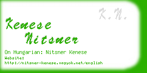 kenese nitsner business card